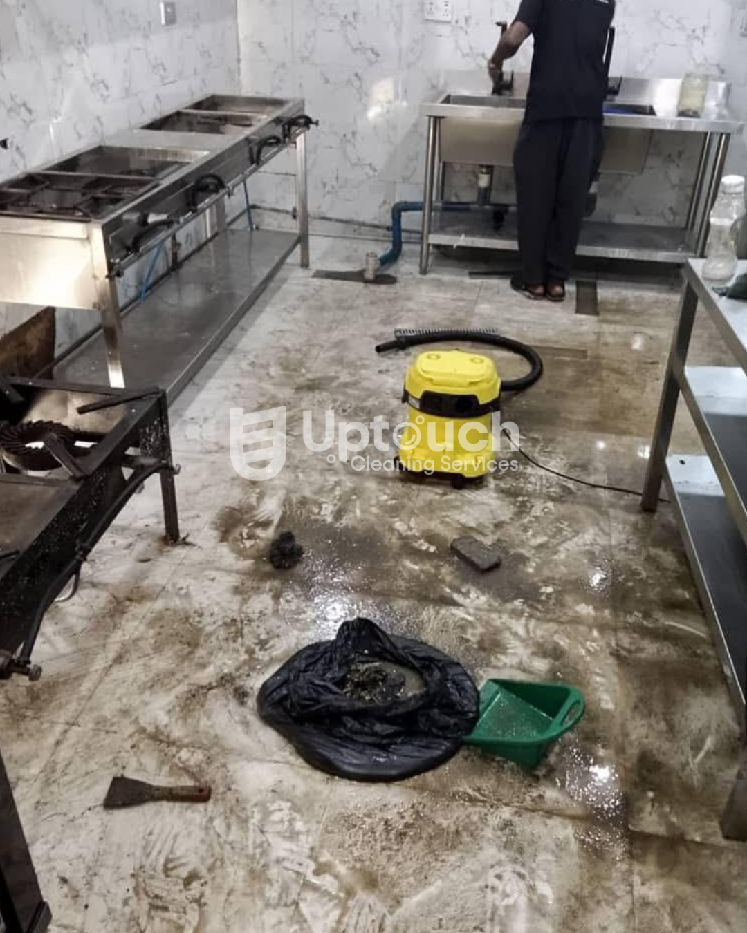 Uptouch Cleaning Abuja, before cleaning kitchen photo