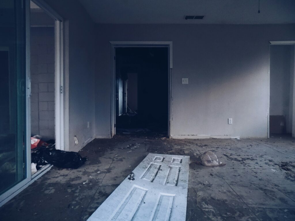 Picture of a living room needing a deep cleaning